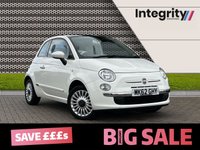 USED 2012 62 FIAT 500 1.2 LOUNGE 3d 69 BHP PANORAMIC GLASS ROOF - BLUETOOTH HANDSFREE - ALLOY WHEELS - CITY STEERING - AIR CONDITIONING