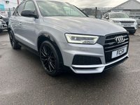 USED 2017 17 AUDI Q3 2.0 TDI QUATTRO BLACK EDITION 5d 148 BHP ONLY 2 FORMER KEEPERS FROM NEW+ULTRA LOW MILEAGE+ULEZ COMPLIANT+BLACK EDITION+AUTOMATIC TRANSMISSION+SATELLITE NAVIGATION+BLUETOOTH+CRUISE CONTROL+BOSE SOUND SYSTEM+STUNNING STUNNING VEHICLE+READY TO DRIVE AWAY TODAY+FINANCE AND EXTENDED WARRANTY AVAILABLE ON THIS USED VEHICLE!!!!!!!!