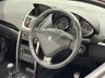 USED 2014 14 PEUGEOT 207 1.6 CC ROLAND GARROS 2d 120 BHP Low Mileage 34220 Miles, Oynx Black , Silver Roland Garros Embossed  Leather, Rare Limited Edition Roland Garros Model
