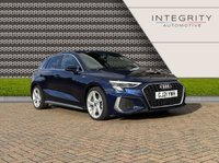USED 2021 21 AUDI A3 1.5 SPORTBACK TFSI S LINE MHEV 5d 148 BHP MMI NAVIGATION - DIGITAL COCKPIT - REAR PARK ASSIST - S LINE EMBOSSED LEATHER SEATS - CRUISE CONTROL - APPLE CARPLAY/ANDROID AUTO