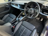 USED 2021 21 AUDI A3 1.5 SPORTBACK TFSI S LINE MHEV 5d 148 BHP MMI NAVIGATION - DIGITAL COCKPIT - REAR PARK ASSIST - S LINE EMBOSSED LEATHER SEATS - CRUISE CONTROL - APPLE CARPLAY/ANDROID AUTO