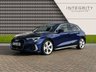 USED 2021 21 AUDI A3 1.5 SPORTBACK TFSI S LINE MHEV 5d 148 BHP MMI NAVIGATION - DIGITAL COCKPIT - REAR PARK ASSIST - S LINE EMBOSSED LEATHER SEATS - CRUISE CONTROL - APPLE CARPLAY/ANDROID AUTO