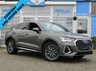 USED 2022 22 AUDI Q3 1.5 SPORTBACK TFSI S LINE MHEV 5d 148 BHP Finished in CHRONOS GREY MET with contrasting EBONY PART LEATHER SPORTS SEATS. This Audi Q3 is a upmarket, premium, compact SUV. It offers plenty of space, Great fun to drive and lots of high tech features. All at a very affordable price which also benefits from the balance of AUDI Warranty untill end of May 2025. Features include,  Virtual Dash, Sat Nav, Upgraded 19" alloys, Tinted Windows, LED Day run Lights, Comfort and Sound Pack, Privacy Glass, Power mirrors and Tailgate, PARKING SENSORS,