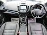 USED 2017 67 FORD KUGA 1.5 TITANIUM X 5d 148 BHP Finished in FROZEN WHITE with contrasting HEATED LEATHER TRIM. This Kuga is a great choice if you like driving. It's one of the most enjoyable, practical and fun family SUV's around. Features include PAN ROOF, Sat Nav, DAB, Electric Power Boot, Heated Full Leather, Heated Steering Wheel, Auto Parking, Cruise Control, 18" Alloys, B/Tooth and much more. Serviced at 9664 miles, 18548 miles, 26152 miles, 35074 miles, 43250 miles and on arrival at 51510 miles.