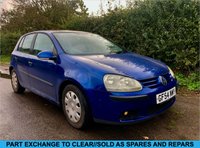 USED 2004 54 VOLKSWAGEN GOLF 1.6 S FSI 5d 114 BHP MOT TILL DECEMBER///SPARES AND REPAIRS////ULEZ COMPLIANT MOT TILL DECEMBER///SPARES AND REPAIRS////ULEZ COMPLIANT