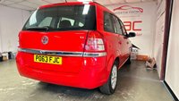 USED 2013 63 VAUXHALL ZAFIRA 1.6 EXCLUSIV 5d 113 BHP LOW RATE FINANCE AVAILABLE +  FREE12 MONTH RAC MEMBERSHIP + RAC PLATINUM WARRANTY INCLUDED