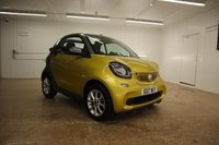 USED 2017 17 SMART FORTWO CABRIO 1.0 PASSION 2d 71 BHP GREAT CONDITION IN STUNNING YELLOW WITH SERVICE RECORDS