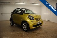 USED 2017 17 SMART FORTWO CABRIO 1.0 PASSION 2d 71 BHP GREAT CONDITION IN STUNNING YELLOW WITH SERVICE RECORDS
