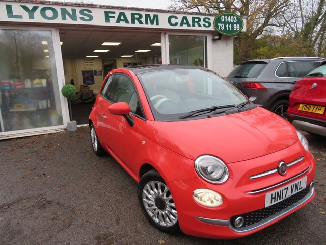 2017 17 Fiat 500 1.2 LOUNGE 3d 69 BHP NEW SHAPE