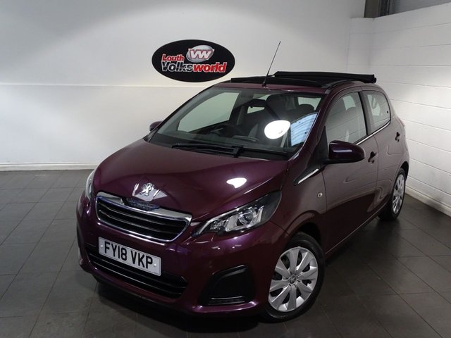 2018 18 Peugeot 108 1.0 ACTIVE TOP 5d 68 BHP