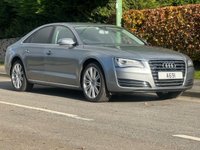 USED 2012 12 AUDI A8 3.0 TDI QUATTRO SE EXECUTIVE 4d 250 BHP 20" Alloys,Reverse cam,Sensors