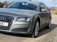 USED 2012 12 AUDI A8 3.0 TDI QUATTRO SE EXECUTIVE 4d 250 BHP 20" Alloys,Reverse cam,Sensors