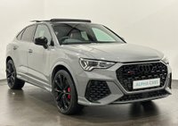 USED 2021 21 AUDI Q3 2.5 RS SPORTBACK TFSI QUATTRO SPORT EDITION 5d 395 BHP Nardo Grey / Black Nappa Leather R S Sports Seats , Comfort and Sound Pack, Panoramic Glass Roof, R S Sport Exhaust System , Red Brake Calipers