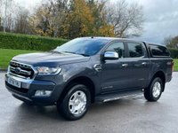 USED 2018 18 FORD RANGER 2.2 LIMITED 4X4 SUPER CAB TDCI 2d 158 BHP ** NO VAT * *  SAT NAV ** CAMERA