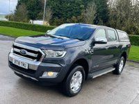 USED 2018 18 FORD RANGER 2.2 LIMITED 4X4 SUPER CAB TDCI 2d 158 BHP ** NO VAT * *  SAT NAV ** CAMERA