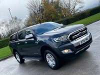 USED 2018 18 FORD RANGER 2.2 LIMITED 4X4 SUPER CAB TDCI 2d 158 BHP ** NO VAT * *  SAT NAV ** CAMERA