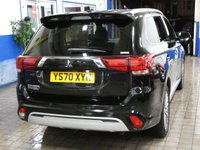 USED 2021 70 MITSUBISHI OUTLANDER 2.4 PHEV EXCEED SAFETY 5d 222 BHP 4WD SAT NAV LEATHER HEATED SEATS REAR VIEW CAMERA PARKING SENSORS 1 OWNER MITSUBISHI WARRANTY TILL JAN 2026 LONDON PCO COMPLIANT