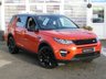 USED 2015 65 LAND ROVER DISCOVERY SPORT 2.0 TD4 HSE BLACK 5d 180 BHP Finished in PHOENIX ORANGE Metallic with contrasting EBONY Black Heated Leather. This Discovery Sport is practical, incredible off road and a comfy SUV that has 7 Seats that will swallow your family and luggage. FEATURES include BLACK PACK, Panoramic Glass Roof, Electric Rear Boot, Heated Leather, reversing Camera, DAB Radio, Park sensors, 2 keys and much more. Dealer serviced at 15690 miles, 28495 miles, 73539 miles and at 84183 miles on 5/10/2023.