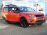 USED 2015 65 LAND ROVER DISCOVERY SPORT 2.0 TD4 HSE BLACK 5d 180 BHP Finished in PHOENIX ORANGE Metallic with contrasting EBONY Black Heated Leather. This Discovery Sport is practical, incredible off road and a comfy SUV that has 7 Seats that will swallow your family and luggage. FEATURES include BLACK PACK, Panoramic Glass Roof, Electric Rear Boot, Heated Leather, reversing Camera, DAB Radio, Park sensors, 2 keys and much more. Dealer serviced at 15690 miles, 28495 miles, 73539 miles and at 84183 miles on 5/10/2023.