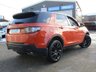 USED 2015 65 LAND ROVER DISCOVERY SPORT 2.0 TD4 HSE BLACK 5d 180 BHP Finished in PHOENIX ORANGE Metallic with contrasting EBONY Black Heated Leather. This Discovery Sport is practical, incredible off road and a comfy SUV that has 7 Seats that will swallow your family and luggage. FEATURES include BLACK PACK, Panoramic Glass Roof, Electric Rear Boot, Heated Leather, reversing Camera, DAB Radio, Park sensors, 2 keys and much more. Dealer serviced at 15690 miles, 28495 miles, 73539 miles and at 84183 miles on 5/10/2023.