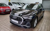 USED 2021 21 AUDI Q3 1.5 TFSI S LINE MHEV 5d 148 BHP SAT NAV PART LEATHER CRUISE AUDI VIRTUAL COCKPIT 1 OWNER EXCELLENT SERVICE HISTORY 6 MONTHS GOLD WARRANTY