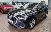 USED 2021 21 AUDI Q3 1.5 TFSI S LINE MHEV 5d 148 BHP SAT NAV PART LEATHER CRUISE AUDI VIRTUAL COCKPIT 1 OWNER EXCELLENT SERVICE HISTORY 6 MONTHS GOLD WARRANTY