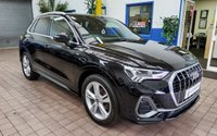 USED 2021 21 AUDI Q3 1.5 TFSI S LINE MHEV 5d 148 BHP SAT NAV PART LEATHER CRUISE AUDI VIRTUAL COCKPIT 1 OWNER EXCELLENT SERVICE HISTORY 6 MONTHS GOLD WARRANTY