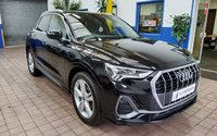 USED 2021 21 AUDI Q3 1.5 TFSI S LINE MHEV 5d 148 BHP SAT NAV PART LEATHER CRUISE AUDI VIRTUAL COCKPIT 1 OWNER EXCELLENT SERVICE HISTORY 6 MONTHS GOLD WARRANTY