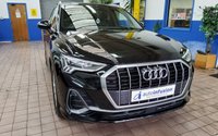 USED 2021 21 AUDI Q3 1.5 TFSI S LINE MHEV 5d 148 BHP SAT NAV PART LEATHER CRUISE AUDI VIRTUAL COCKPIT 1 OWNER EXCELLENT SERVICE HISTORY 6 MONTHS GOLD WARRANTY
