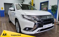USED 2020 20 MITSUBISHI OUTLANDER 2.4 PHEV DYNAMIC SAFETY 5d 222 BHP 4WD APP SAT NAV LEATHER HEATED SEATS REAR VIEW CAMERA PARKING SENSORS 1 OWNER MITSUBISHI WARRANTY TILL MARCH 2025