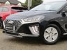 USED 2020 70 HYUNDAI IONIQ 1.6 PREMIUM MHEV 5d 140 BHP Finished in PHANTOM BLACK with Contrasting Grey Trim. The Hyundai Ioniq is a hybrid car that&rsquo;s cheap to run and big enough for small families. The electric motor can power the Ioniq by itself at slow speeds so you can cruise around town almost silently without using any fuel. Other features include Heated Seats and Steering Wheel, Sat Nav, Rear View Camera, DAB Radio, B/Tooth, 2 Keys and much more. DEALER SERVICED AT 9851 miles, 19660 miles, 29531 miles , 40403 miles and at 42825 miles.