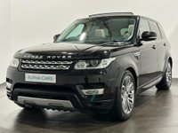 USED 2017 67 LAND ROVER RANGE ROVER SPORT 3.0 SDV6 HSE 5d 306 BHP Sliding Panoramic Roof, 4 - Zone Climate Control, 21" 5 Split Spoke Diamond Cut Alloy Wheels, Red Branded Brake Calipers , Striking High Gloss Santorini Black , Full Ivory Leather Interior