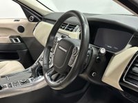 USED 2017 67 LAND ROVER RANGE ROVER SPORT 3.0 SDV6 HSE 5d 306 BHP Sliding Panoramic Roof, 4 - Zone Climate Control, 21" 5 Split Spoke Diamond Cut Alloy Wheels, Red Branded Brake Calipers , Striking High Gloss Santorini Black , Full Ivory Leather Interior