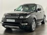 USED 2017 67 LAND ROVER RANGE ROVER SPORT 3.0 SDV6 HSE 5d 306 BHP Sliding Panoramic Roof, 4 - Zone Climate Control, 21" 5 Split Spoke Diamond Cut Alloy Wheels, Red Branded Brake Calipers , Striking High Gloss Santorini Black , Full Ivory Leather Interior