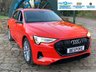 USED 2019 69 AUDI E-TRON QUATTRO LAUNCH EDITION 5d 403 BHP STUNNING 'LAUNCH EDITION'  AUDI E-TRON 55 QUATTRO AUTOMATIC ELECTRIC SUV 5DR - ZERO ROAD TAX !!!! - BIG SPEC COSTING IN EXCESS OF &pound;85000.00 WHEN WAS NEW - 21 INCH ALLOYS - TWIN ELEC GLASS ROOF - HEADS UP DISPLAY - FULL PREMIUM HEATED VALCONA LEATHER SPORTS SEATS - 1 FORMER KEEPER - SERVICE HISTORY