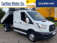 USED 2017 66 FORD TRANSIT 2.2 350 L3 D/CAB TIPPER [ ONE STOP ] POD TOOLBOX DRW 125 BHP Stunning Example Throughout