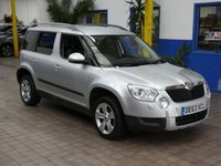 USED 2013 63 SKODA YETI 1.6 ELEGANCE GREENLINE II TDI CR 5d 103 BHP &pound;35 ROAD TAX LEATHER HEATED SEATS CRUISE CONTROL PARKING SENSORS 2 OWNERS 8 SERVICES TO 104K MILES