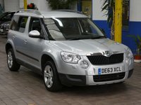 USED 2013 63 SKODA YETI 1.6 ELEGANCE GREENLINE II TDI CR 5d 103 BHP &pound;35 ROAD TAX LEATHER HEATED SEATS CRUISE CONTROL PARKING SENSORS 2 OWNERS 8 SERVICES TO 104K MILES