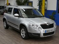 USED 2013 63 SKODA YETI 1.6 ELEGANCE GREENLINE II TDI CR 5d 103 BHP &pound;35 ROAD TAX LEATHER HEATED SEATS CRUISE CONTROL PARKING SENSORS 2 OWNERS 8 SERVICES TO 104K MILES