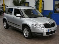 USED 2013 63 SKODA YETI 1.6 ELEGANCE GREENLINE II TDI CR 5d 103 BHP &pound;35 ROAD TAX LEATHER HEATED SEATS CRUISE CONTROL PARKING SENSORS 2 OWNERS 8 SERVICES TO 104K MILES