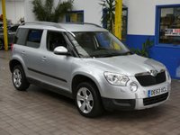 USED 2013 63 SKODA YETI 1.6 ELEGANCE GREENLINE II TDI CR 5d 103 BHP &pound;35 ROAD TAX LEATHER HEATED SEATS CRUISE CONTROL PARKING SENSORS 2 OWNERS 8 SERVICES TO 104K MILES