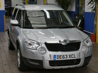 USED 2013 63 SKODA YETI 1.6 ELEGANCE GREENLINE II TDI CR 5d 103 BHP &pound;35 ROAD TAX LEATHER HEATED SEATS CRUISE CONTROL PARKING SENSORS 2 OWNERS 8 SERVICES TO 104K MILES