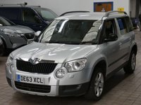 USED 2013 63 SKODA YETI 1.6 ELEGANCE GREENLINE II TDI CR 5d 103 BHP &pound;35 ROAD TAX LEATHER HEATED SEATS CRUISE CONTROL PARKING SENSORS 2 OWNERS 8 SERVICES TO 104K MILES