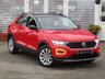 USED 2019 69 VOLKSWAGEN T-ROC 1.5 SE TSI EVO DSG 5d 148 BHP Finished in FLASH RED with contrasting Sports Trim. This T-Roc is for those who want a compact SUV with smart styling and a good level of practicality. This Golf based SUV is both practical and fun to drive. Features include, Sat Nav, Apple Play, 17" Alloys, Heated Seats, DAB Radio, Power rear boot, Cruise Control, B/Tooth and much more. VW Dealer serviced at 20006 miles, 38263 miles and at 57801 miles.