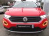 USED 2019 69 VOLKSWAGEN T-ROC 1.5 SE TSI EVO DSG 5d 148 BHP Finished in FLASH RED with contrasting Sports Trim. This T-Roc is for those who want a compact SUV with smart styling and a good level of practicality. This Golf based SUV is both practical and fun to drive. Features include, Sat Nav, Apple Play, 17" Alloys, Heated Seats, DAB Radio, Power rear boot, Cruise Control, B/Tooth and much more. VW Dealer serviced at 20006 miles, 38263 miles and at 57801 miles.