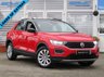 USED 2019 69 VOLKSWAGEN T-ROC 1.5 SE TSI EVO DSG 5d 148 BHP Finished in FLASH RED with contrasting Sports Trim. This T-Roc is for those who want a compact SUV with smart styling and a good level of practicality. This Golf based SUV is both practical and fun to drive. Features include, Sat Nav, Apple Play, 17" Alloys, Heated Seats, DAB Radio, Power rear boot, Cruise Control, B/Tooth and much more. VW Dealer serviced at 20006 miles, 38263 miles and at 57801 miles.