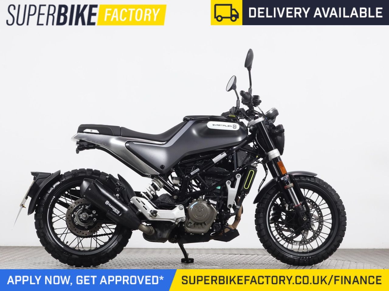 2021 HUSQVARNA SVARTPILEN 125 BLACK with 3661 miles Used Motorbikes Dealer Macclesfield