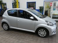 USED 2013 13 TOYOTA AYGO 1.0 VVT-I ICE 5d 68 BHP Low Mileage. Leather/Suede seats, Free to Tax. CAZ AND ULEZ Compliant. Excellent service history.