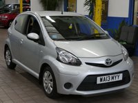 USED 2013 13 TOYOTA AYGO 1.0 VVT-I ICE 5d 68 BHP Low Mileage. Leather/Suede seats, Free to Tax. CAZ AND ULEZ Compliant. Excellent service history.
