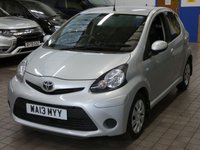USED 2013 13 TOYOTA AYGO 1.0 VVT-I ICE 5d 68 BHP Low Mileage. Leather/Suede seats, Free to Tax. CAZ AND ULEZ Compliant. Excellent service history.